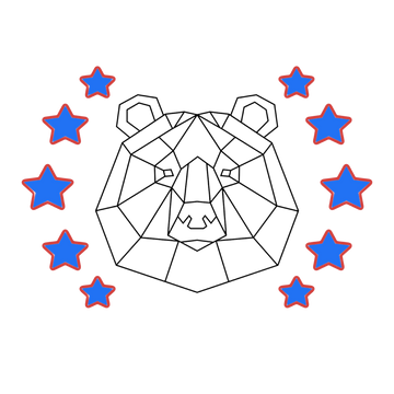 Bear and Stars / Cap 6277